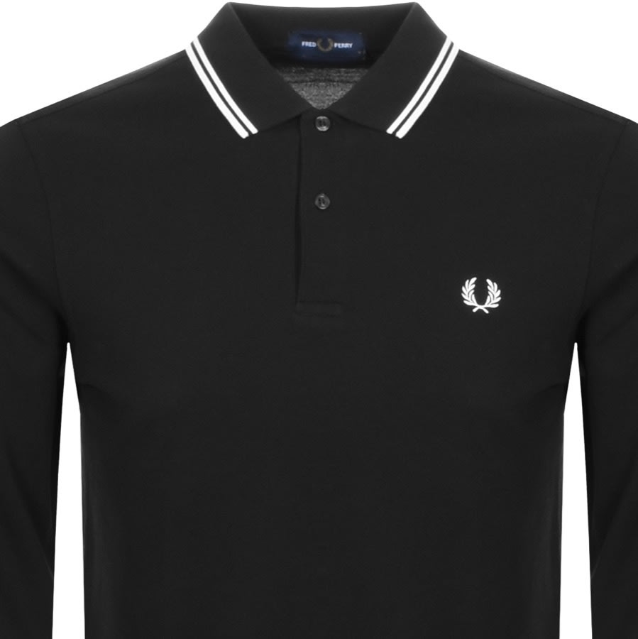 Alternative Image for ProductFred Perry Twin Tipped Long Sleeved Polo Black2